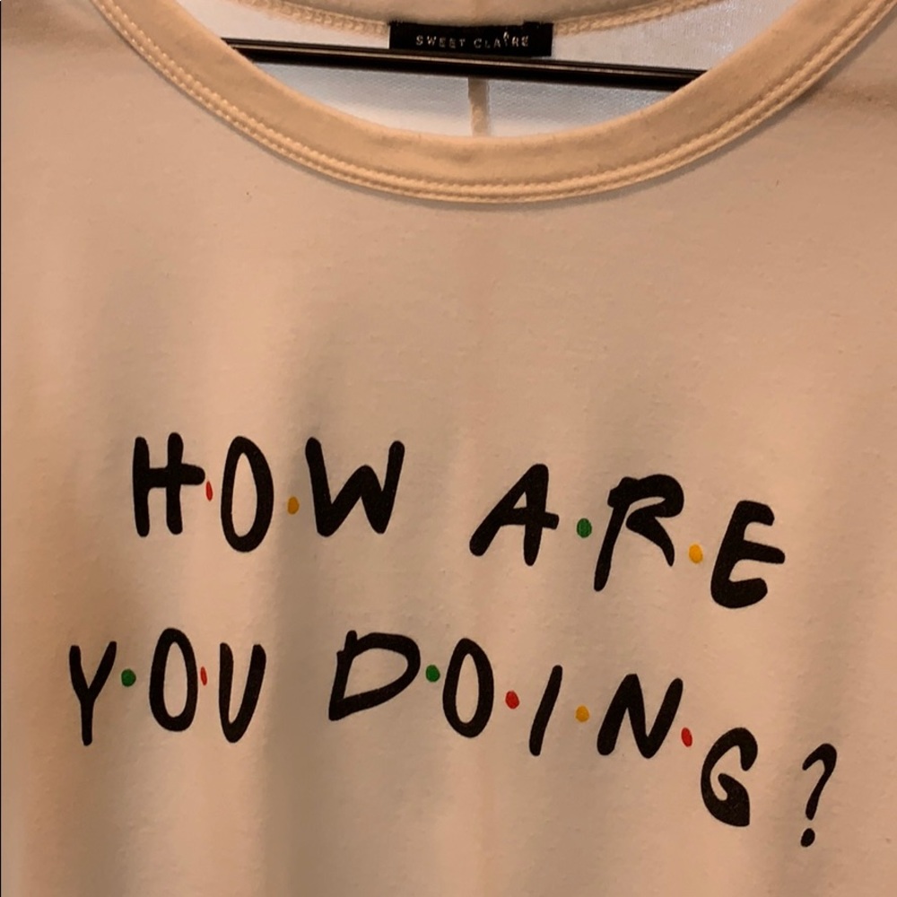 White friends sweater